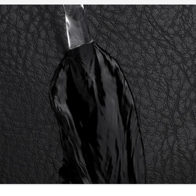 Men Backpack PU Leather Bagpack Large Laptop Backpacks Male Black Schoolbag For Teenagers Boys