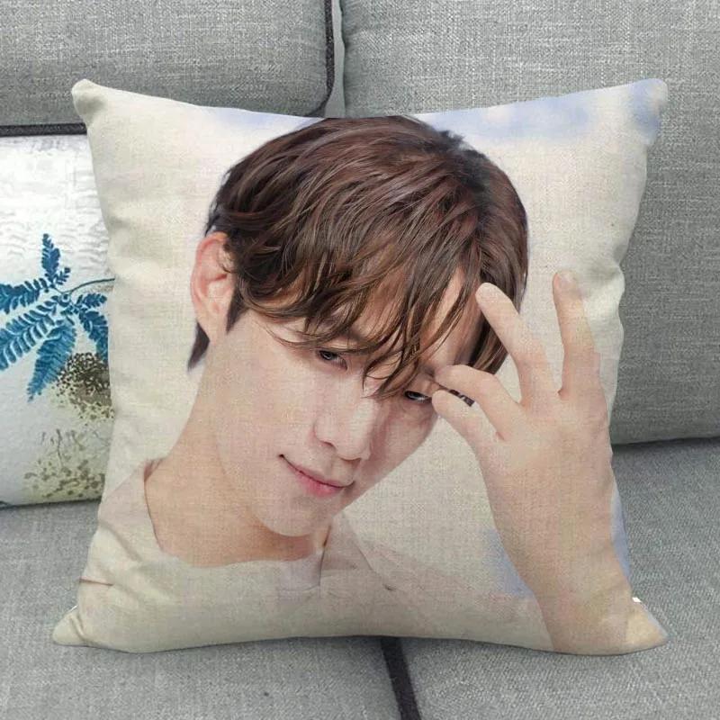 Kpop Lee Junho Pillowcase High Quality Home Textile Cotton Linen Fabric 45x45cm One Side Decoration Pillow Cover New WJY10.16