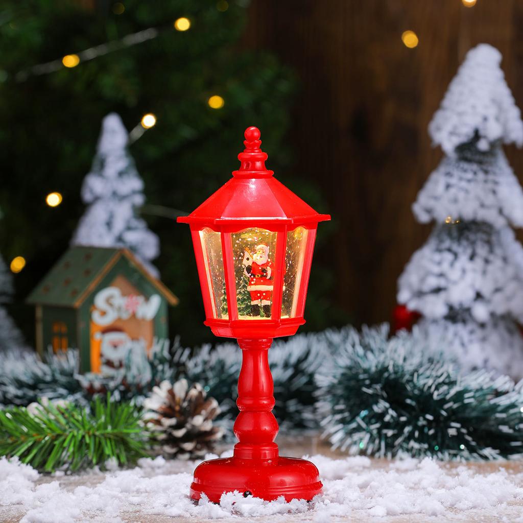 Christmas Decorations Glow with Music Water Table Lamp Night Light Christmas Creative Display Christmas Gift