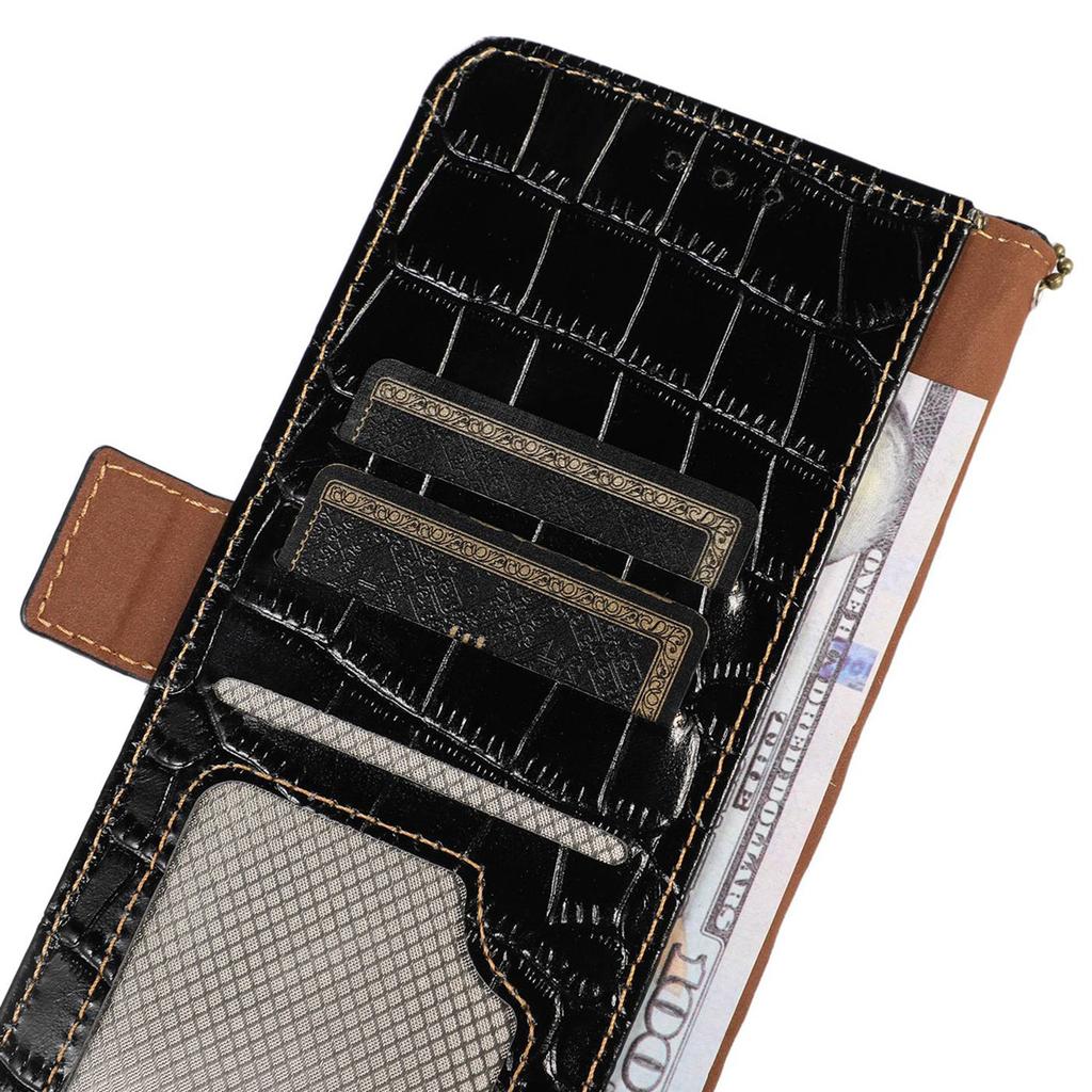 For Samsung Galaxy Xcover7 Wallet Case RFID Blocking Genuine Cow Leather Cover