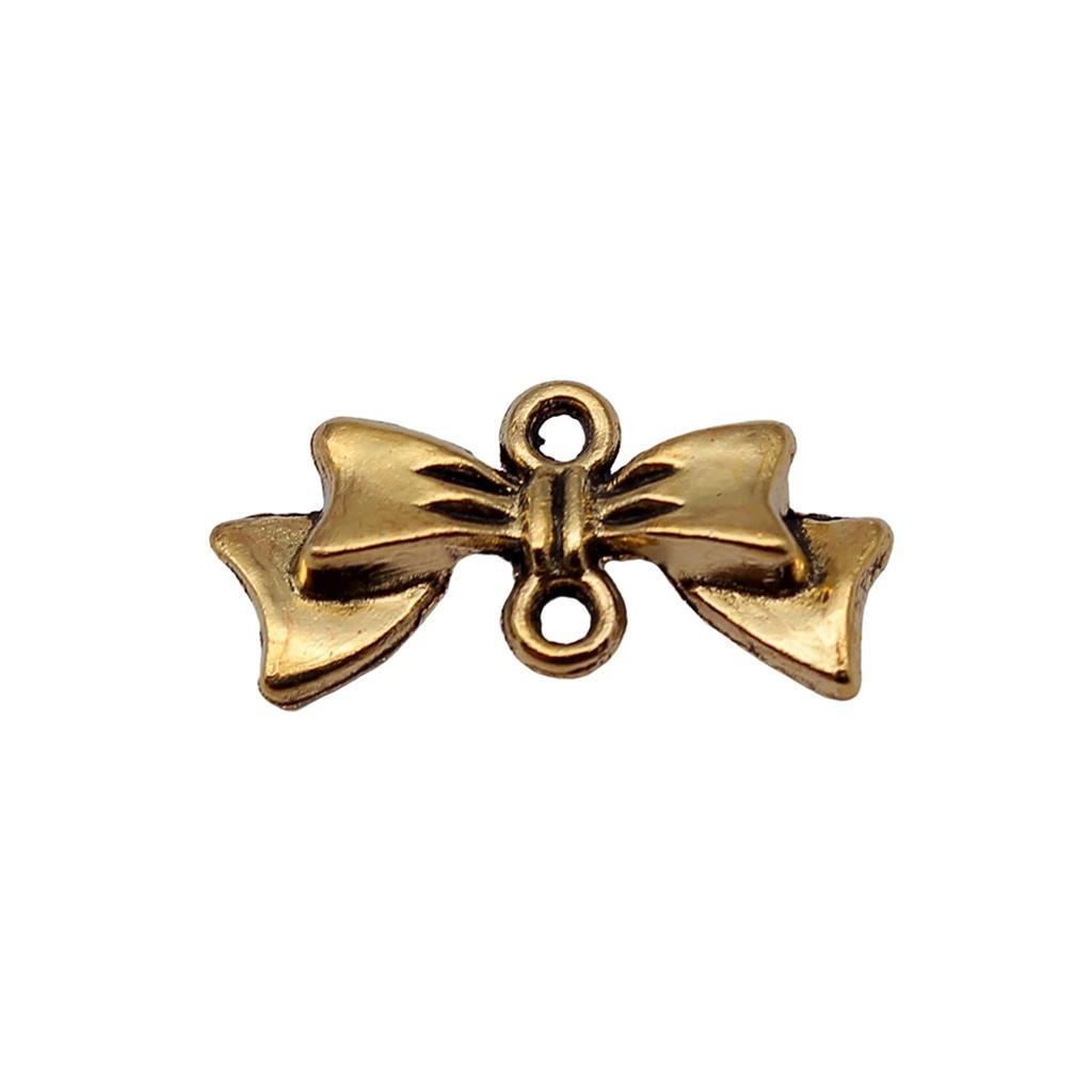 Double Hole Bow Connectors Cute Ribbon Charms For Earring And Bracelet Making