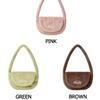 Product Name EMIS FUR HALF MOON FLAP BAG (Green, Pink, Brown)