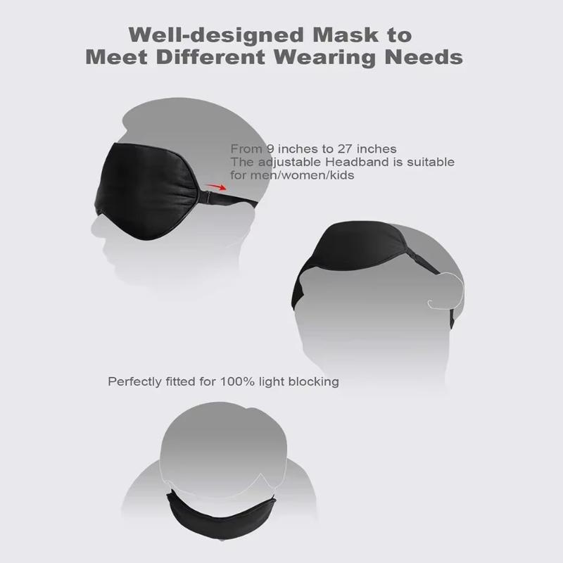USB Heated Eye Mask Reusable Silk Steaming Eye Mask Massager for Sleeping Eye Puffiness Anti Dark Circle Patch Eye Care Relieve Fatigue Promote Sleep