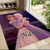Custom Name Frozen Sisters Embrace Carpet Rug Customizable Soft Washable Anti-Slip Home Living Room Sofa Mats Personalized Rug. 0909282