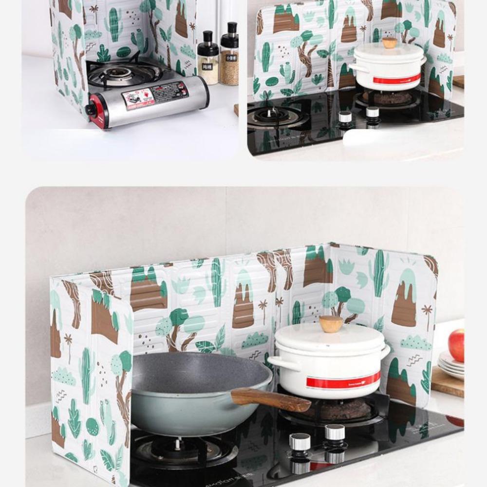 Kitchen Cooking Oil-proof Baffle Household Stove Splash-proof Oil-proof Plate Gas Stove Heat-insulation Plate Oil-separating Shielding Plate Hoarding