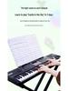 Beiduo Chen 61-Key Electronic Keyboard: Beginner To Professional Electric Piano for Children and Adults.