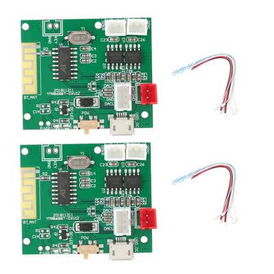 1 Par Módulo Amplificador de Potencia Placa Amplificadora o Altavoz de Sonido Estéreo para Bluetooth 5.0 TWS 3.7‑5V