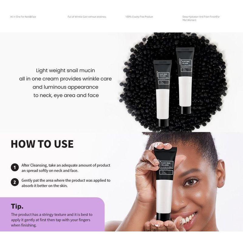 Coxir - Black Snail Collagen All In One Augencreme