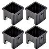 Black Diameter Plastic Square Tube Sleeve Easy To Use And Install
