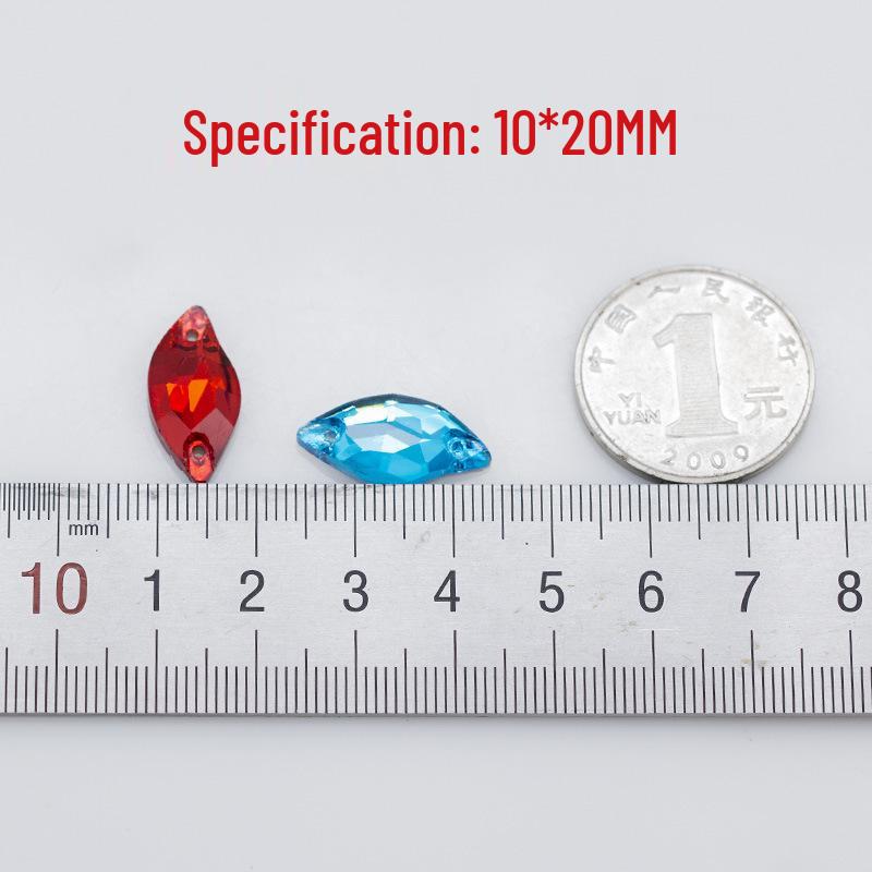 28-Piece Set: 10x20 Flat Bottom Hand-Sewn Crystal Mermaid Dress Drills for DIY Wedding & Evening Dress Decoration