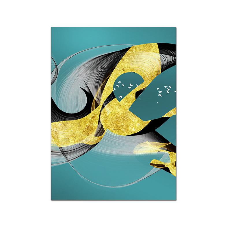 Abstract Whale Poster Blue Sea Modern Canvas Painting Animals Art Print Tiger Shark Wall Picture Minimalist Living Bedroom Decor