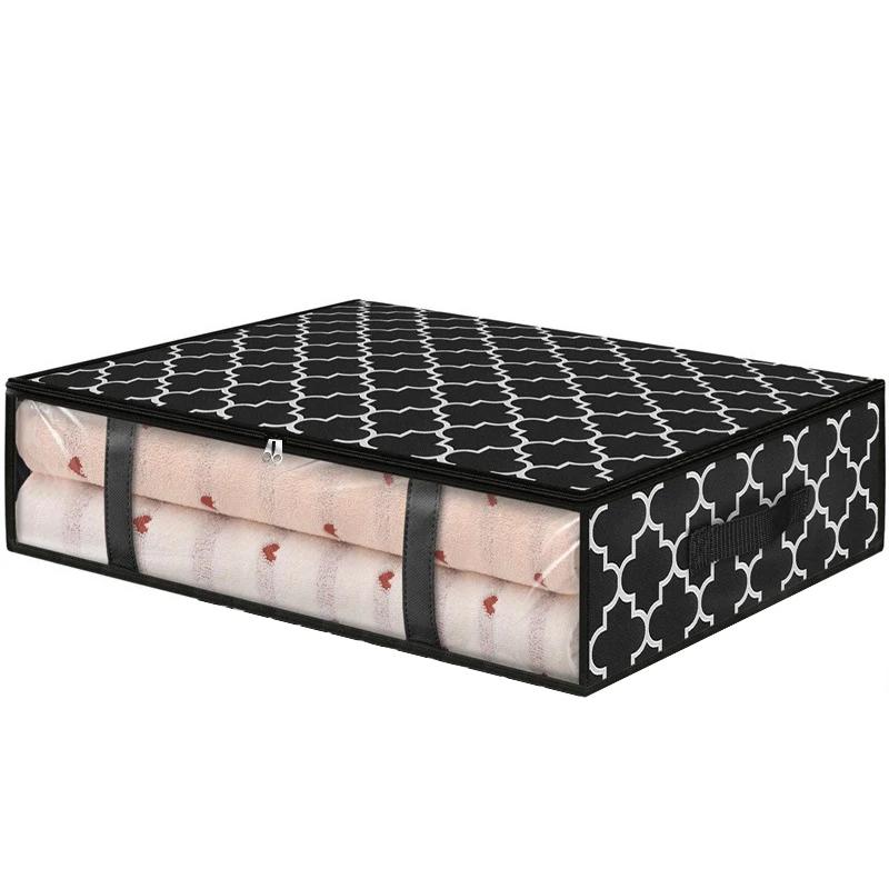 

1/3/5PCS Clothes Storage Bag Blanket Packing Bag Foldable Nonwoven Storage Bag Underbed Clothes Organizer Dustproof Storage Bag 1PCS