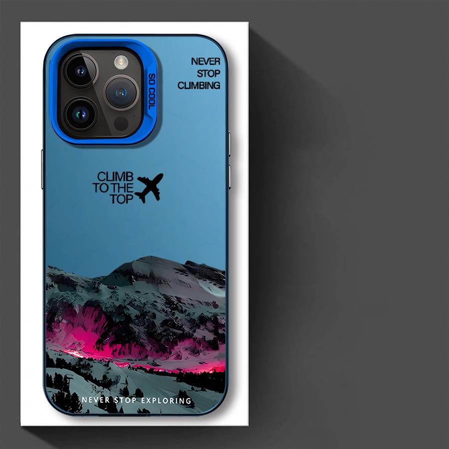 Case for iPhone 17 Pro Max 15 12 Pro 13 16 Air 11 14 Plus Phone Cover Scenic Airplane Mountain