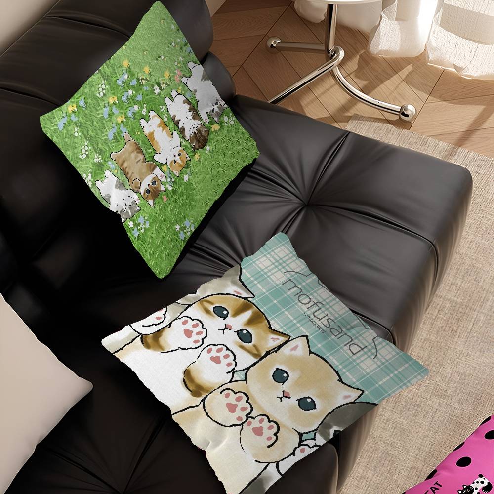 Funny Cat Mofusand Pillow Anime Pillow Sofa Bed Head Pillow Cover Cushion Cover 45X45 Cm Fashion