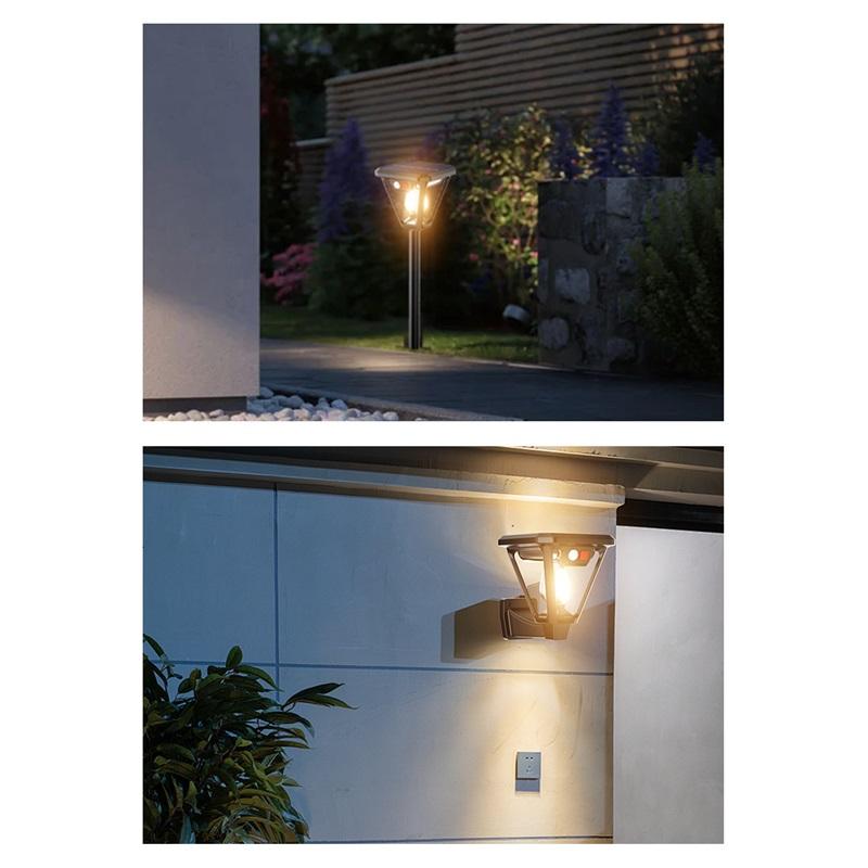 Solar Lighting Outdoor Garden Lights Wall Sconces
