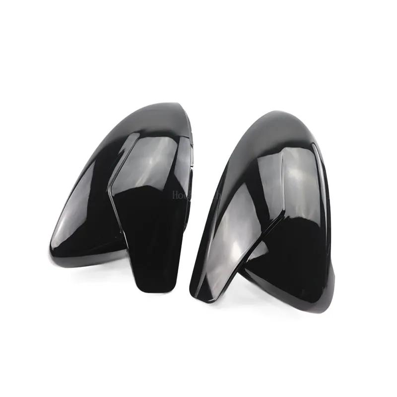 Bat shape Style Glossy Black Rearview Side Mirror cover Caps for Volkswagen VW Golf 7 MK7 MK7.5 GTI R GTE GTD 2013-