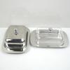 Stainless Steel Butter Box with Lid Airtight Butter Dish for Countertop Fridge Butter Keeper Tray for Cream Cheese