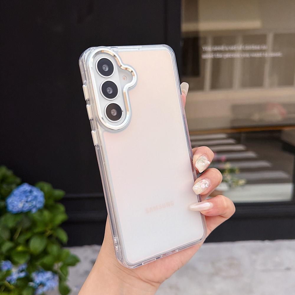 KEYSION Laser Gradient Colorful Phone Case for Samsung Galaxy S24 S25 S26 Ultra 5G S26+ S25 FE TPU+PC Shockproof Back Cover