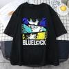 New Animated Blue Lock Printed T-shirt Ladies Personality Street Cool Crew Neck Short Sleeve Shirt T-shirt Top Women Clothing