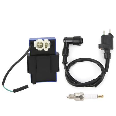 CDI Box Kit with Spark Plug Ignition Coil 30510‑GF9‑405 Replacement for Honda Sportrax 90 TRX90 2x4 1993