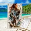 Ultra-Soft Beach Towel with Horizon Theme,Ideal for Pool - Camping, Diving - Perfect Travel Essential, Vibrant Beach Towel.