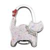 Two-heart Cat Bag Hook: Customizable Logo, Inner-Folding Table Edge Hook for Ladies