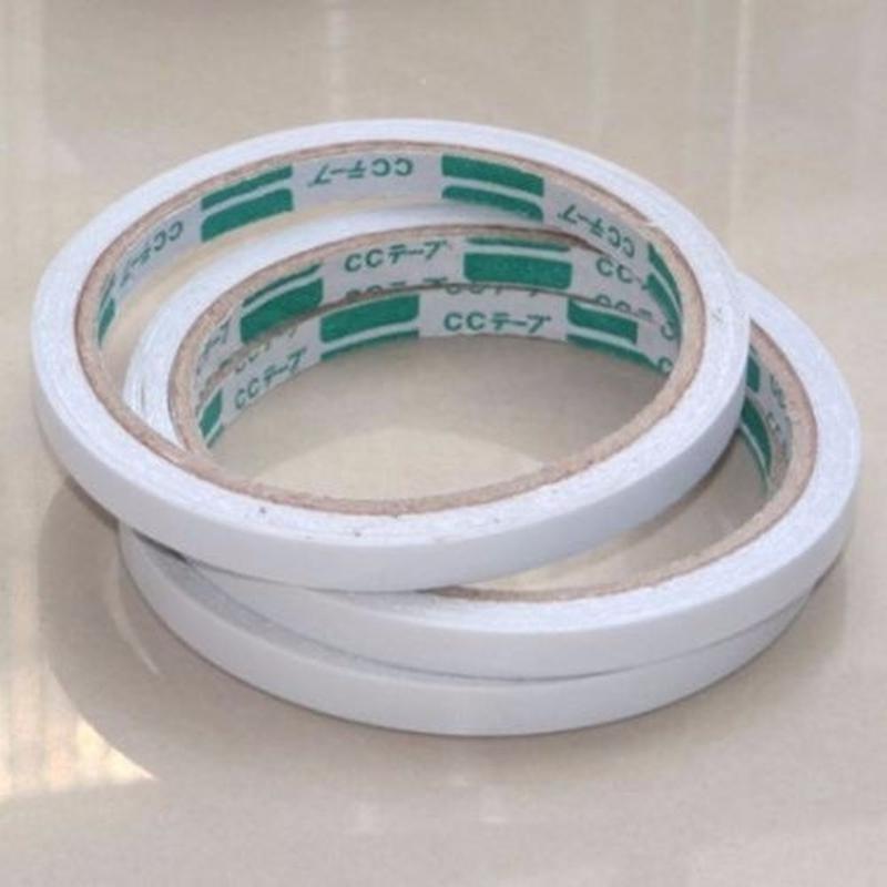 10Pcs Double Sided Faced Strong Adhesive Tape for Office Supplies 8mm.