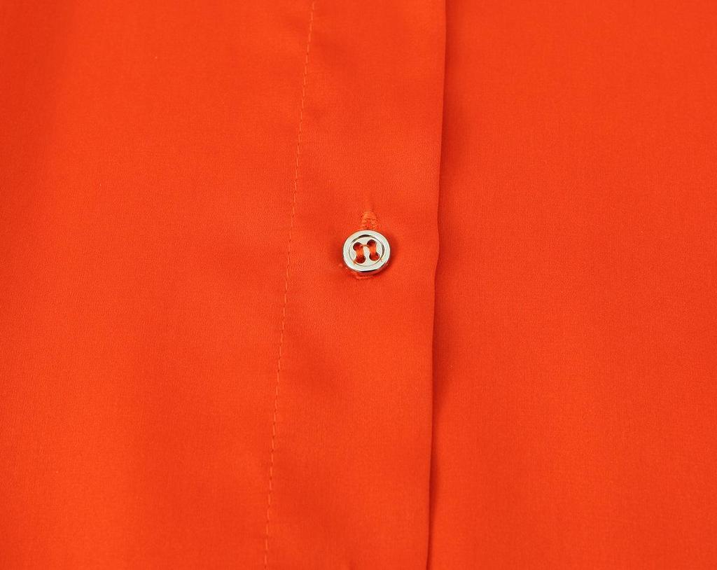 2025 Spring Women's European & American Silk Satin Long Sleeve Lapel Shirt