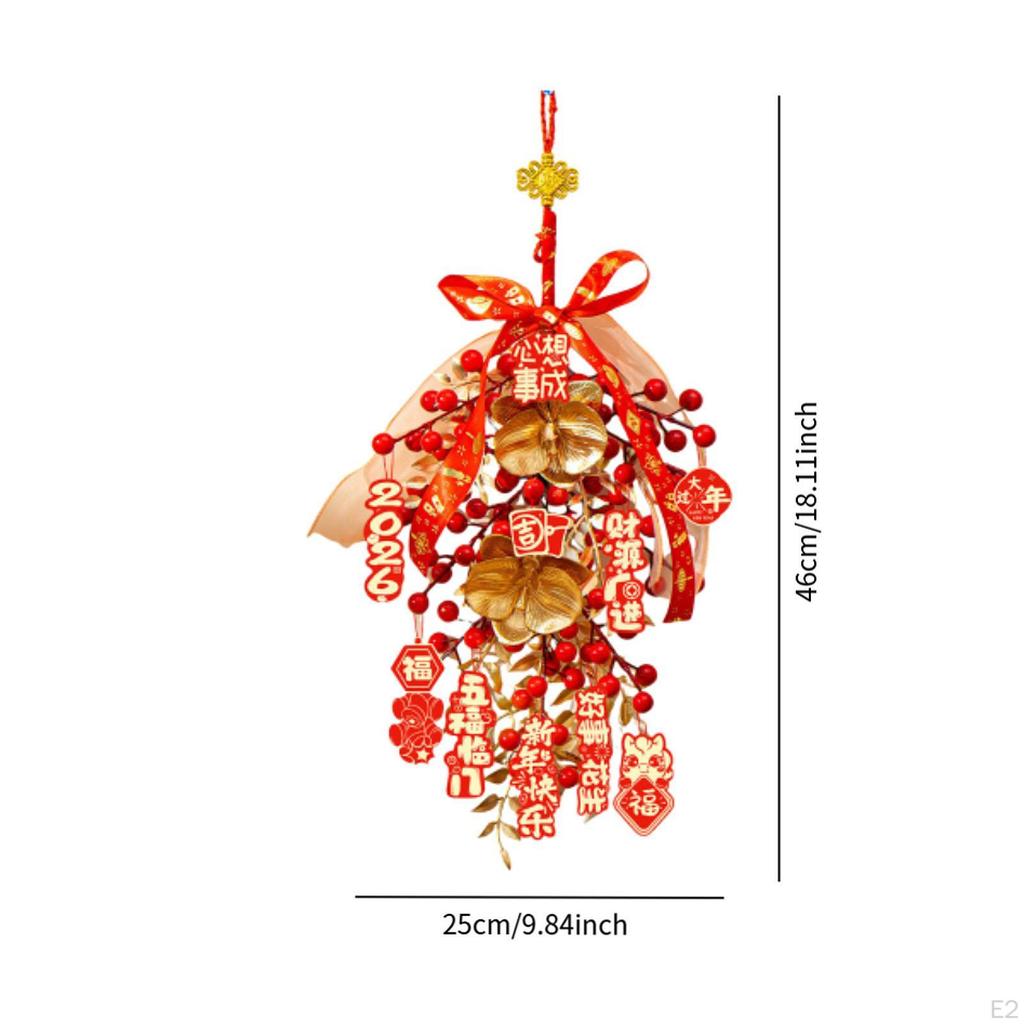 Chinese Year Hanging Decoration Decor Decorative Traditional Entryway Sign for