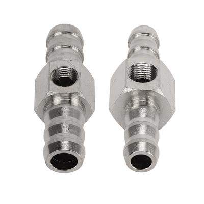 Fuel Pressure T Fitting Adapter T Fitting Adapter 304 Stainless Steel Rubber High Performance For Fuel Pressure Gauge Or Sensor