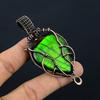 Green Flash Labradorite Pendant Gemstone Jewelry, 999 Copper Wire Wrapped Pendant, Handmade Jewelry Birthstone Pendant, Gift For Him
