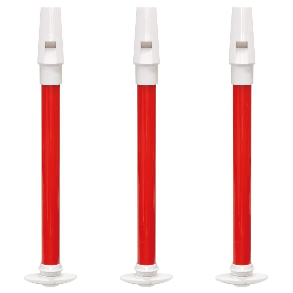 [Set of 3] Kiktani Slide Whistle SW-02 Red