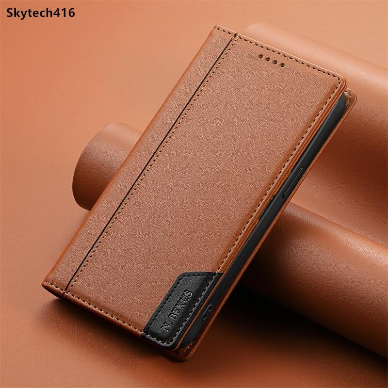 For Redmi 14C 14R Note 10 11 11S 12 12R 12S 13 14 Pro Plus Max 4G 5G Leather Case Flip High Quality Card Slot Bracket Wallet Cover Casing