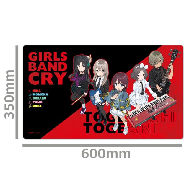 Anime [Girls Band Cry] Character Rubber Mat, Thornless and Thorny, Vol.2