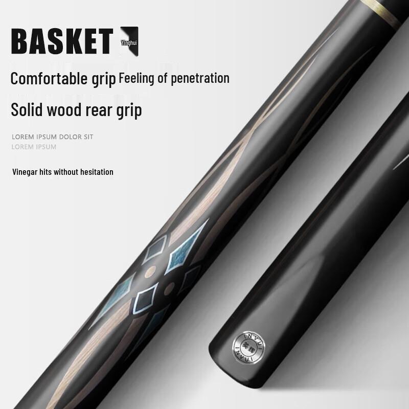 INVUI 3/4 Split Ash Wood Billiard Cue Stick