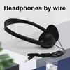 857 Wired Headset Noise Reduction Comfortable Wearing ABS 3.5mm Clear Stereo Portable Gaming Headphone for