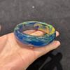 Colorful Smudge Chunky Bracelet Unique Night Glow Effect Bangle  Women Jewelry