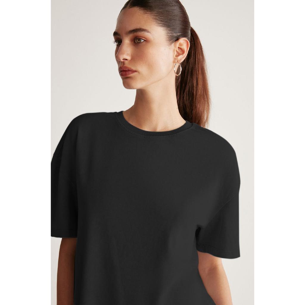 Jemmy Women's Relaxed Fit Crew Neck 100% Cotton Short Sleeve Basic White T-shirt