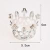 4pcs/lot New simulation crown napkin ring pearl diamond napkin ring wedding table setting table napkin buckle cloth ring