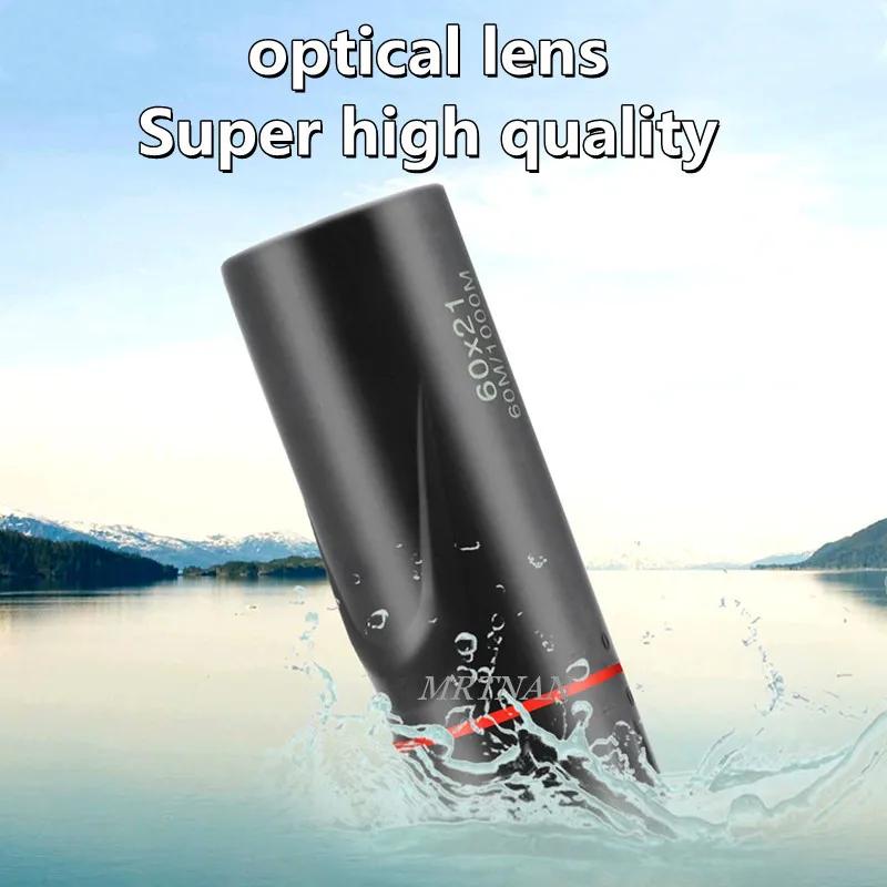 High Magnification HD Monocular Telescope Waterproof Mini Telescope Portable Military Zoom 10X Scope for Travel Hunting