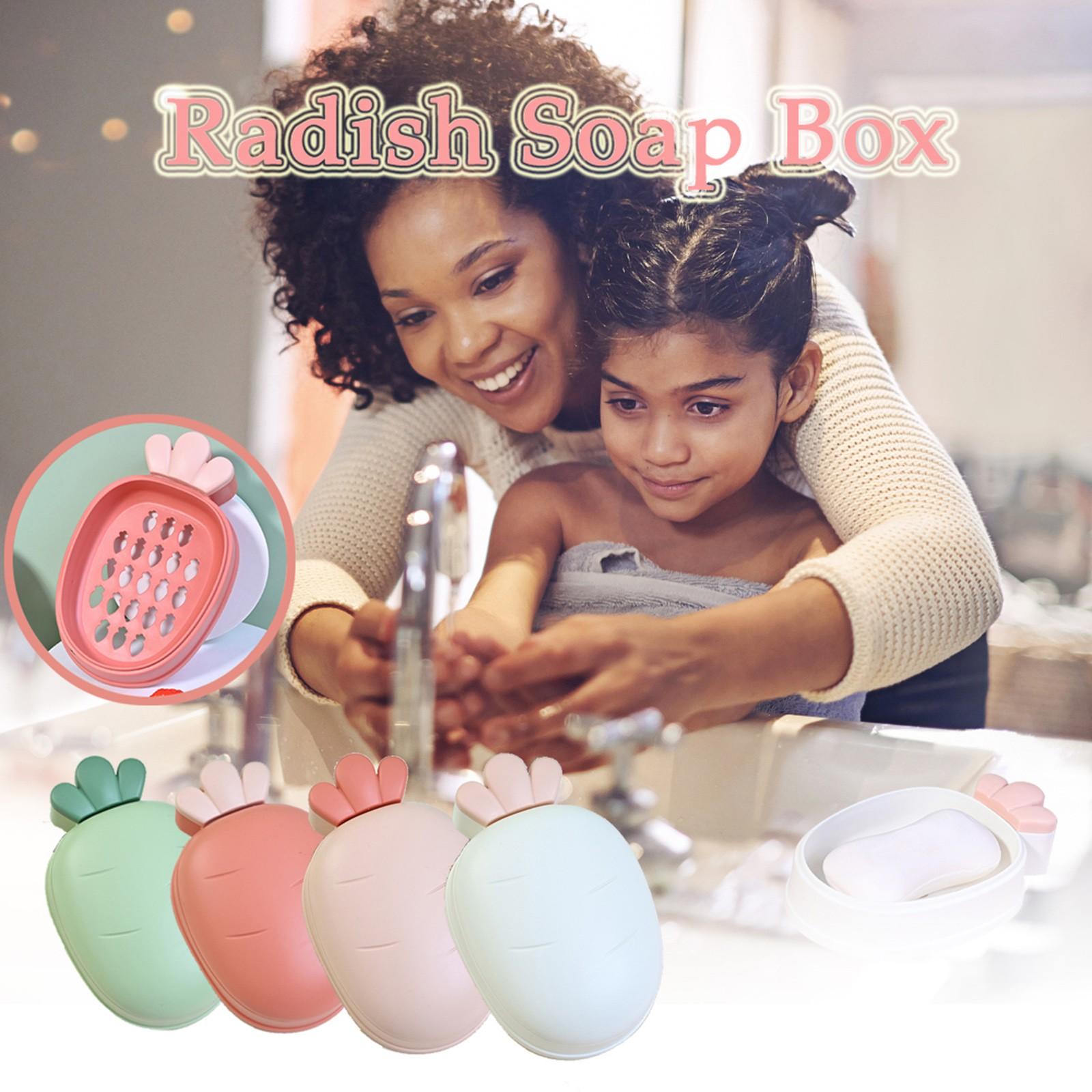 

Small Carrot Soap Box Creative Bathroom Three-dimensional Soap Box Toilet