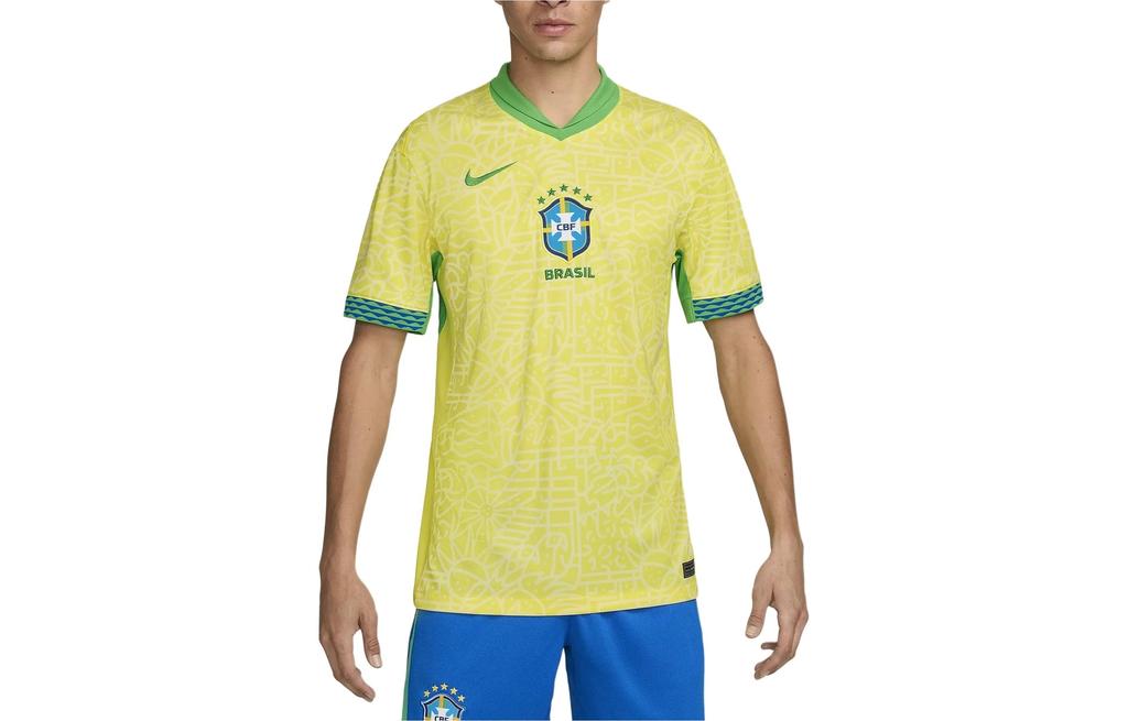 Nike Brazil 2024 Home Jersey Yellow/Green Spark FJ4284-706