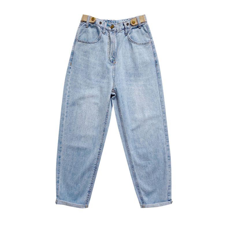 Light Blue 150.00kg Oversize Women's Clothing Denim
