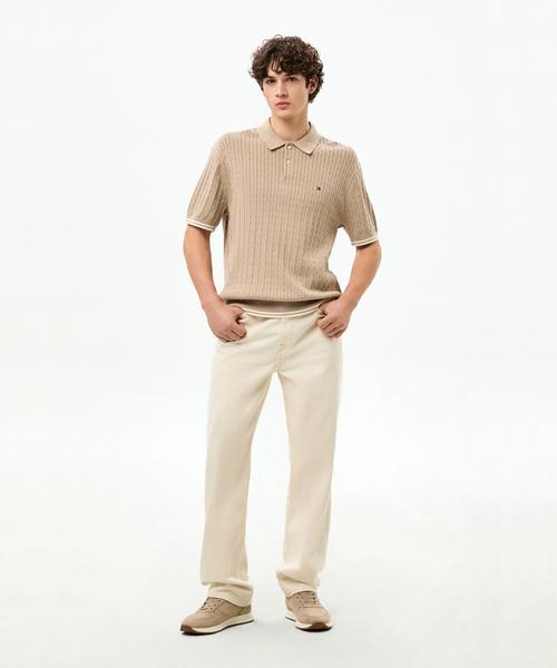 TOMMY HILFIGER Cable Polo Sweater (T12G3Kpn220Mt2Aeg)