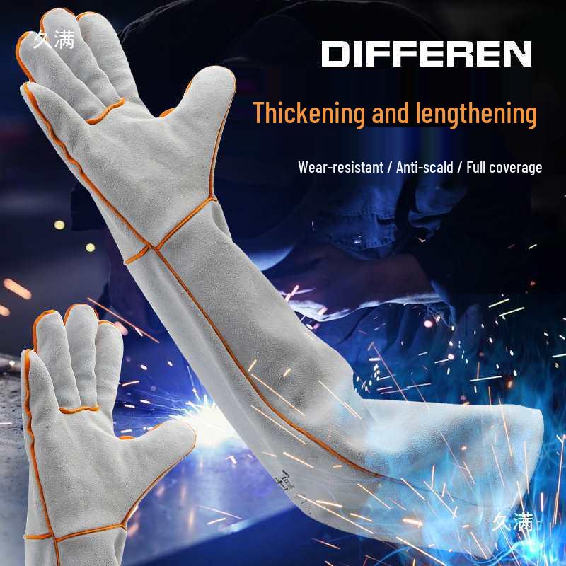 Durable Heat-Resistant Full Cowhide Welding Gloves