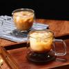 Double Wall Glass Transparent Heat-resistant Espresso Coffee Cup Diamond Shape Household Breakfast Milk Juice Tea Cups Drinkware