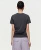 MUSINSA STANDARD WOMAN [Cooltandard] Women'S Basic Crew Neck T-Shirt [Dark Gray]