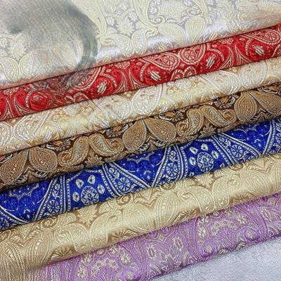 Ręcznie robione torby z jedwabiu brokatowego z wzorem nerkowca dla dziecięcych Qipao i projektów DIY