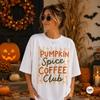 Pumpkin Spice Coffee Club Shirt, Pumpkin Spice Latte T-Shirt, Womens Fall Shirt, Preppy Fall Tee, Pumpkin Season Shirt, Pumpkin Shirte