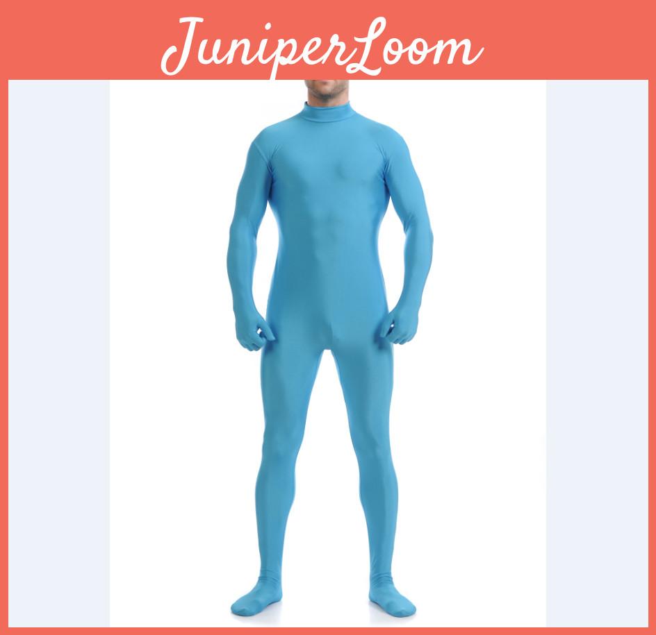 Stylový lycrový spandexový párty kostým body catsuit unitard bez kapuce a rukávů